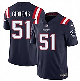 Men & Women & Youth New England Patriots #51 Jack Gibbens Navy 2025 F.U.S.E. Vapor Limited Stitched Jersey,baseball caps,new era cap wholesale,wholesale hats